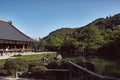 Clear blue skies over Tenryuji Temple