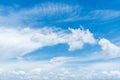 Clear blue sky background,clouds with background. Royalty Free Stock Photo