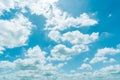Clear blue sky background,clouds with background. Royalty Free Stock Photo