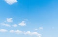 Clear blue sky with cloud background. Royalty Free Stock Photo