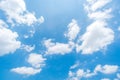 Clear blue sky with cloud background Royalty Free Stock Photo