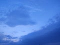 Clear Blue Sky cloud sunset rainy season Royalty Free Stock Photo