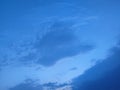 Clear Blue Sky cloud sunset rainy season Royalty Free Stock Photo