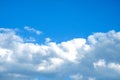 blue sky with clounds Royalty Free Stock Photo