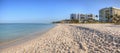 Clear blue sky over Lowdermilk Beach Royalty Free Stock Photo