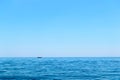 Clear blue sky over ocean Royalty Free Stock Photo