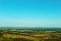 Rural area landscape with horizon line