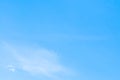 Clear Blue sky with thin clouds Royalty Free Stock Photo