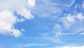 Clear blue sky and white cloud, abstract background