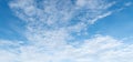 Clear blue sky with white cloud background. Clearing day and Good weather Royalty Free Stock Photo