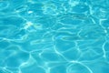 Clear blue swimming pool water