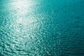 Clear blue water with sun reflections background Royalty Free Stock Photo