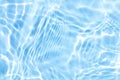 Clear blue water wave reflections abstract, natural swirl pattern texture background, summer image Royalty Free Stock Photo