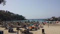 Clear Bright Blue Sky Majorcan Summer Beach