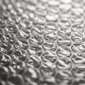 Of clear bubble wrap featuring an array of uniform circular air Royalty Free Stock Photo