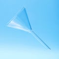 Clear chemistry glass funnel