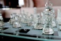 Clear chess set Royalty Free Stock Photo