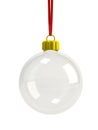 Clear christmas decoration