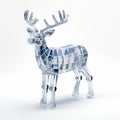 Clear Christmas Deer 3d Printing: A Technological Art In The Style Of Jean Metzinger