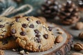 Close Up of Two Cookies on a Plate