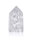 Clear crackle quartz crystal tower