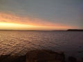 Clear crisp view of lake lewisville