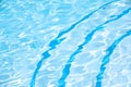 Clear crystal blue pool with steps Royalty Free Stock Photo