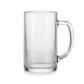single, clear, traditional beer mug centered perfectly Royalty Free Stock Photo