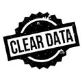 Clear Data rubber stamp