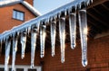 Icicles on Roofs. generated using AI.