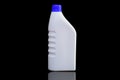 Engine oil Bottle on black background with clipping path Royalty Free Stock Photo