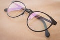 Clear eyeglasses black frame vintage style fashion