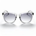 Clear Frame Gradient Lens Sunglasses Isolated on White Background Studio Shot Royalty Free Stock Photo
