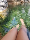 Clear and fresh Hot Spring water in Maquinit coron palawan