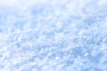 Clear fresh snow close-up. Macro winter picture Royalty Free Stock Photo