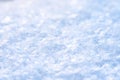 Clear fresh snow close-up. Macro winter picture Royalty Free Stock Photo