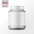 Clear glass medicine bottle template.