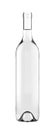 Clear Full Open Wine Glass Bottle.