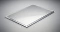 Clear Glass or Acrylic Sheet Panel on Gray Background Royalty Free Stock Photo