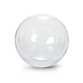 Clear glass ball 3D illustration