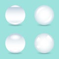 Clear Glass Ball Vector Illustration Royalty Free Stock Photo