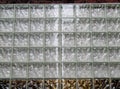 Clear glass block wall Royalty Free Stock Photo