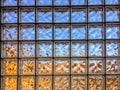 Clear glass block wall Royalty Free Stock Photo