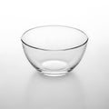 Clear glass bowl isolated on white background Royalty Free Stock Photo