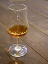 Clear glass for cognac Royalty Free Stock Photo