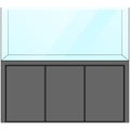 Clear Glass Fish Tank aquarium complete set, Aquarium Fish Tank and Cabinet sideboard graphic illustrations