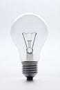 Clear glass lightbulb full lenght Royalty Free Stock Photo