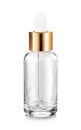 Clear glass serum bottle for cosmetic products design mock-up Royalty Free Stock Photo