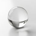 The reflective surface of the sphere blends with its surroun Royalty Free Stock Photo