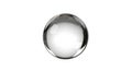 Clear glass sphere on white background rendered by Generative Ai for design and reflection Royalty Free Stock Photo